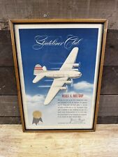Vintage 1941 Stratoliner Club Transcontinental & Western Flight  Certificate picture