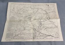 WAR DEPARTMENT MAP OF YELLOWSTONE & MISSOURI RIVERS Expedition of 1876 MAP picture