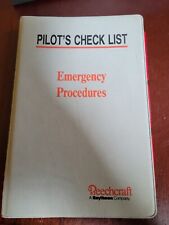 Beechcraft 1900D Airliner Pilot's Check List Emergency Procedures Manual picture