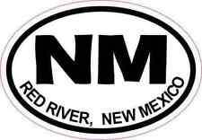 3X2 Oval NM Red River New Mexico Sticker Travel Luggage Decal Car Cup Stickers picture