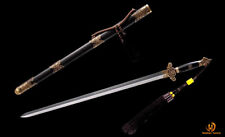 Top Quality Handmade Folded Steel Chinese Jian Sword Full Tang Peony Jian (牡丹剑） picture
