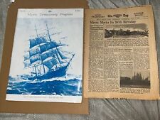 1954 Mystic Tercentenary Program & New London Day Souvenir Newspaper Connecticut picture