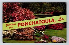 Ponchatoula LA-Louisiana, Scenic Banner Greeting, Souvenir Vintage Postcard picture