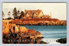 Kennebunkport ME-Maine, Greetings, President Bush Estate, Vintage c1990 Postcard picture