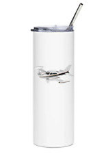 Cessna 310Q Stainless Steel Water Tumbler with straw - 20oz. picture
