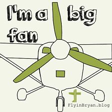 I am a big fan, Funny Aviation Sticker, 3