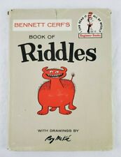 1960 Bennett Cerf's Book of Riddles Drawing By Roy McKie Dr Seuss Beginner Book picture