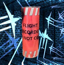 Flight Data Recorder Drink Tumbler.  Aviation Pilot Mechanic Gift.  FAA NTSB. picture