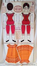 Simple Sew VTG 60's Sari Fabrics England WILCOX MISS ANNA Ragdoll Cotton Panel picture