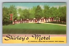 Lookout WV-West Virginia, Shirley's Motel, Advertising, Vintage Postcard picture
