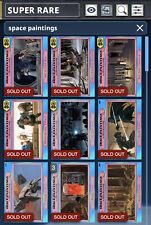 Star Wars Card Trader 2015 Super Rare Blue Space Paintings 54 Card Lot picture