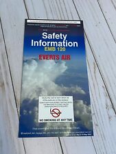 Everts Air Embraer EMB-120 Safety Card - 5/07 picture