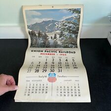 Union Pacific Railroad Calendar 1965 Vintage Advertising Train picture