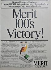 1980 Merit Cigarettes Ad - 100's Victory picture