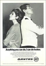 1970 QANTAS Airways STEWARDESS PURSER ad advert airlines 50th Anniversary picture