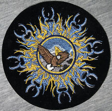 Embroidered Flying Eagle, Sew on Biker Patch picture