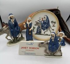 5 Piece Lot GOEBEL by Janet Robson #405 Mary Jesus Joseph Angel Figurines picture