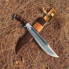 CUSTOM D7  STEEL BLADE SASQUATCH BOWIE HUNTING KNIFE STAG CROWN HANDLE picture