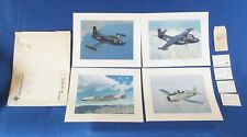 Vintage 1950's North American Aviation NAA Prints & Description Cards ~ Lot of 4 picture