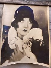 Hollywood Actress MARION DAVIES 8 X 10 Photo Portrait B & W Signed Autograph picture