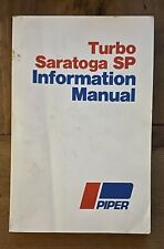 Vintage Aviation Manual: Piper Turbo Saratoga Information Manual 1980 picture