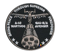 Air Force A-10 Warthog Peace Through Superior Firepower USAF HOOK PATCH picture