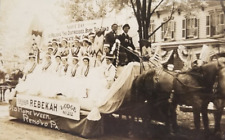 Postcard Real Photo Old Home Week Parade Float Renovo Pennsylvania 1910 picture