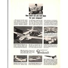 Beechcraft Advertising Print Ad Vintage Air Queen 80 Travel Air 5-seat Bonaza picture