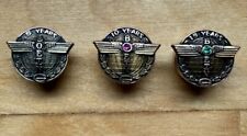 Vintage Boeing 15 Yr & 10Yr 10K Solid Gold & 5 Yr Gold Fill Lapel Service Pins picture