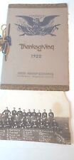 1922 Ninth Airship US Army Air Force Scott Field Thanksgiving Program Football picture