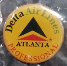 Delta Airlines Pin Vtg 1980s Original Rare VHTF Atlanta Professional NOS USA picture