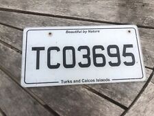 Vintage Turks and Caicos Island License Plate Tag TC03695 picture