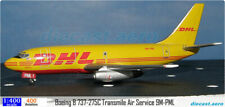 **Rare** Boeing B 737-275C DHL Transmile Air Service 9M-PML Aviation 400 1:400 picture