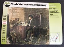 Noah Webster's Dictionary ,    Grolier  Collector Card picture