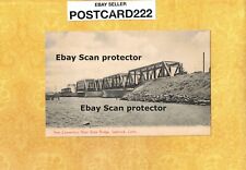 CT Saybrook 1901-09 udb antique postcard CONNECTICUT RIVER DRAW BRIDGE CONN picture