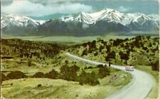 Postcard Issued Continental Trailways Colorado Mountains by Bus CO Colorado L614 picture
