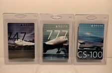 Rare Delta Airlines 747, 777 and CS-100 Plane /Pilot Trading Card Set. Brand new picture