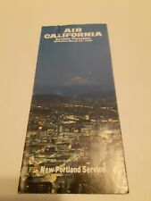 ⭐ Vintage Travel Brochure Air California Airlines Timetable March 24 1980 picture