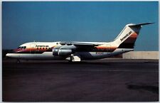 Airplane American Airlines BAe 146-200A Air-Cal Color Scheme Airline Postcard picture