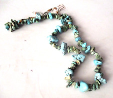 TURQUOISE NECKLACE VINTAGE HANDMADE NATURAL NATIVE  20