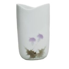 Vintage Highbank Scotland Porcelain Floral Thistle Small Vase Purple Celtic picture
