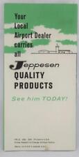 Vintage Jeppesen Products For Pilots Fold-Out Sales Brochure picture
