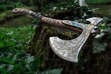 Leviathan axe Kratos ax GOW Hand-forged Carbon steel W108 Cosplay 36