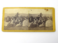 Albany New York NY Portrait Victorian Ladies and Gents Stereoview c1880 Albumen picture