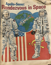 Florida Today Newspaper July 15 1975 Apollo Soyuz Rendezvous in Space NASA picture