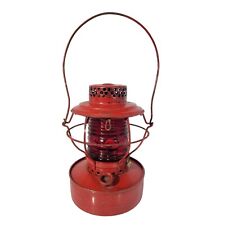 Vintage 1930's Red Handlan Railroad Train Signal Lantern St Louis with Red Globe picture