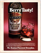 Mr. Boston Blackberry Flavored Brandy BERRY TASTE 1983 Print Ad 8