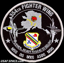 USAF 354th FIGHTER WING -ICEMEN READY TO GO AT 50 BELOW- Eielson AFB, AK -PATCH picture