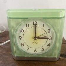 VTG Westclox Retro Big Ben Twilight Alarm Clock Green Art Deco Nightlight 43003 picture
