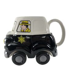 Dick Tracy Vintage Coffee Mug Police Car Real Working Wheels #45409 picture